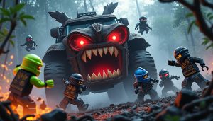 plongez dans l'univers captivant de ninjago avec l'affrontement épique du fangpyre truck ambush, rempli d'action et de aventures palpitantes.